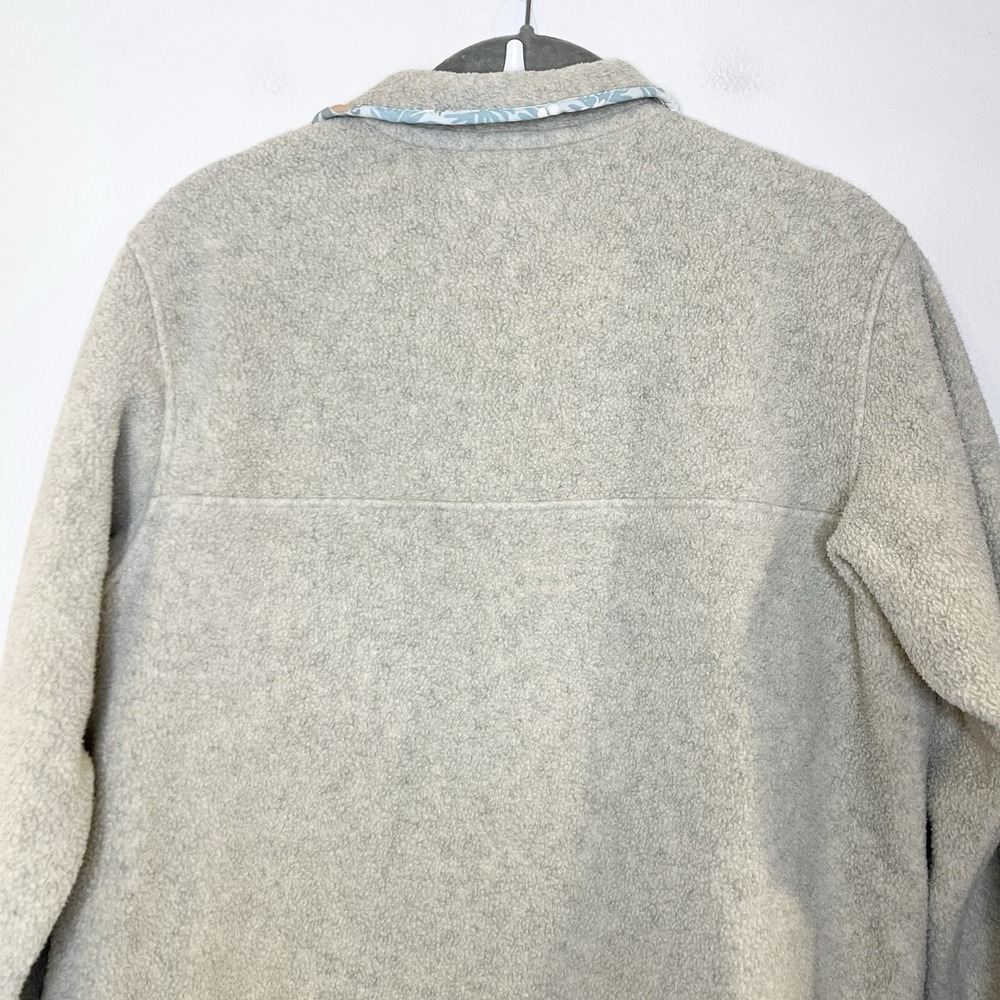 Patagonia Synchilla Snap-T Fleece Pullover Sweater Hawaiian Leaf Floral Size M - Picture 4 of 7